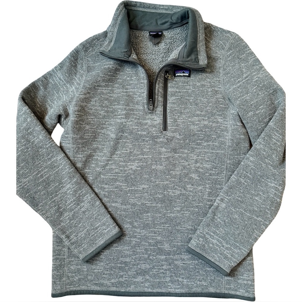 Patagonia Youth Grey Better Sweater 1/4 Zip - XL/14